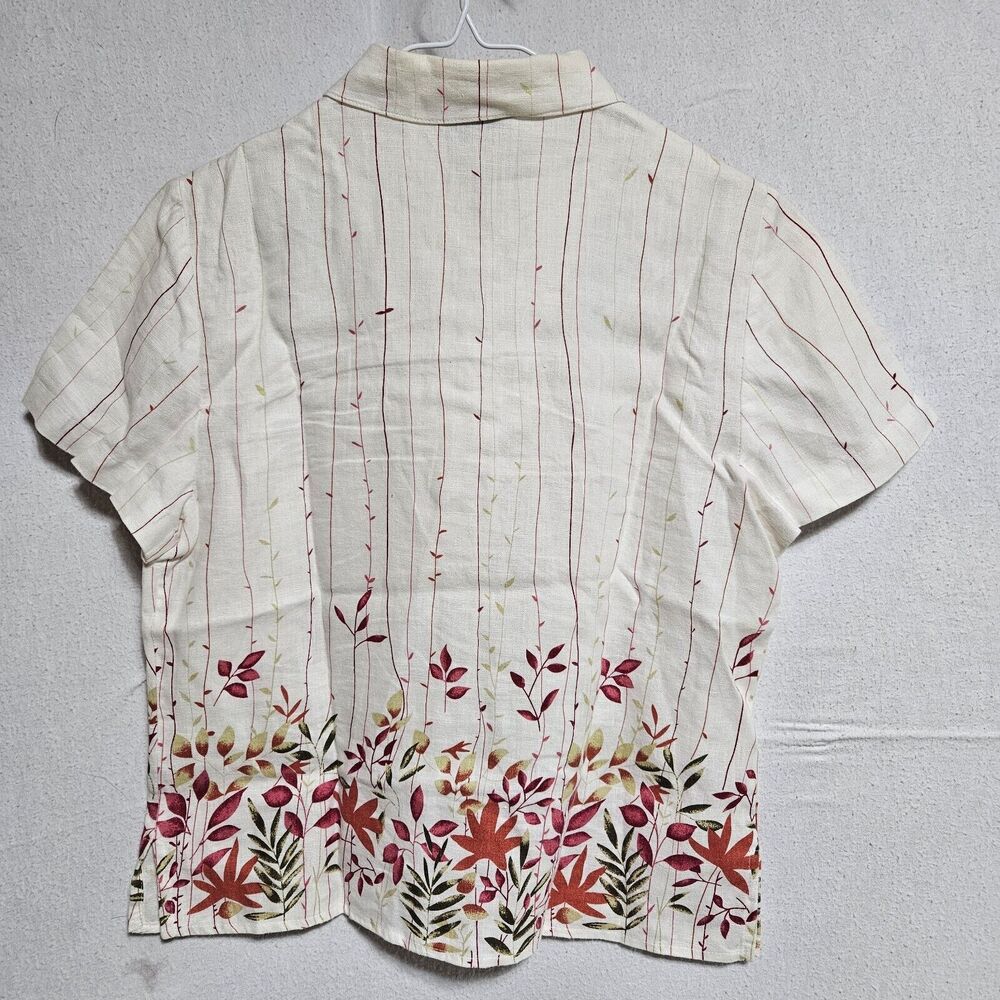 VTG 90’s/Y2K 100% Linen Sleeveless Maxi Dress w/Jacket White Floral- 8P Style Co - Picture 4 of 10